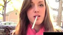 Smoking Outside: Free Amateur Porn Video e8